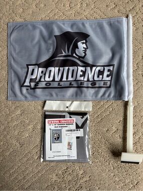 Providence College Gray Car Flag with Pole